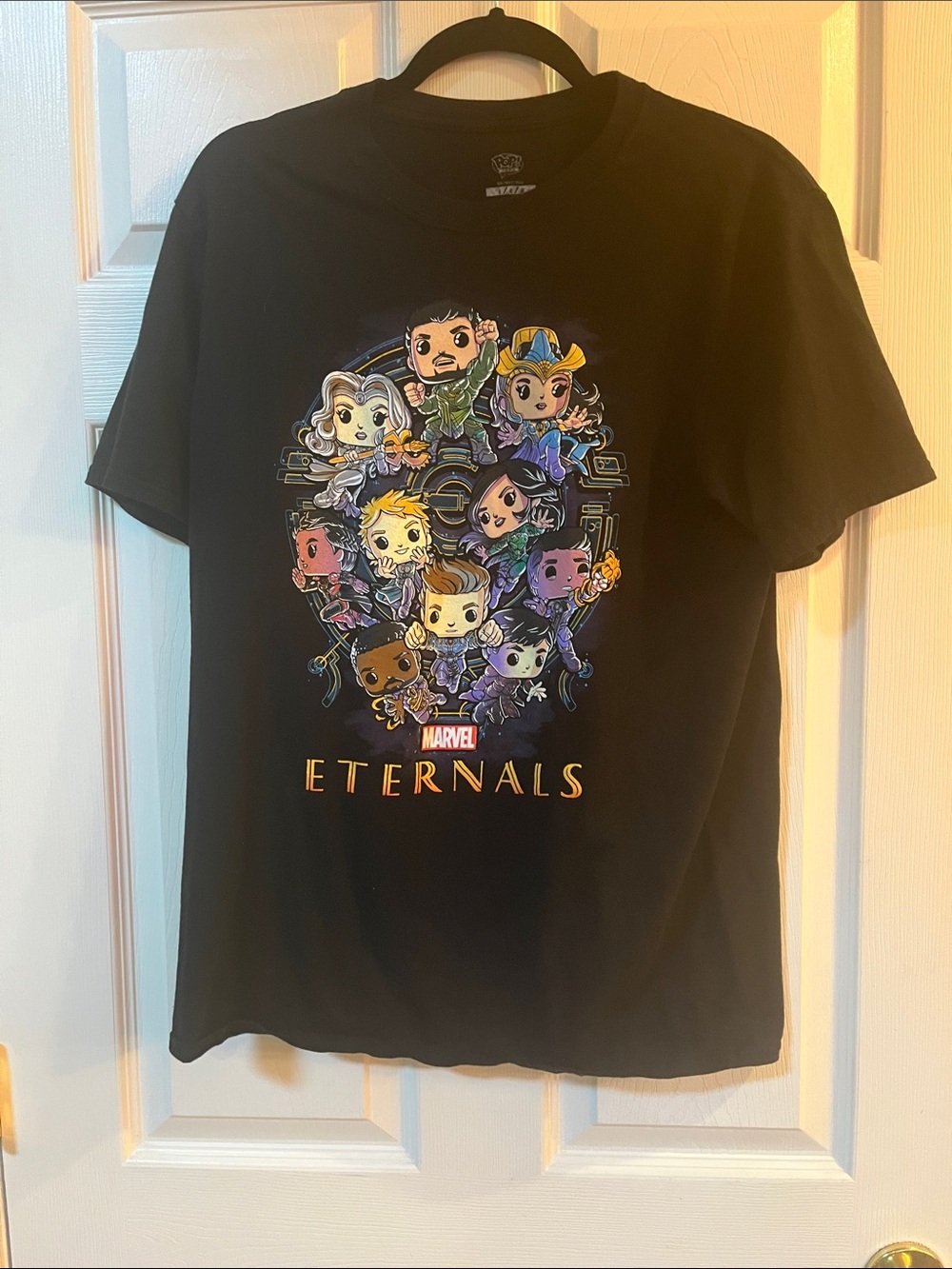 Marvel Eternals Multicolor Character Graphic Tee - Black